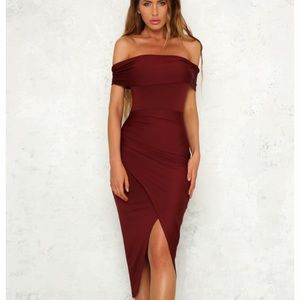 Hello Molly Burgundy Dress